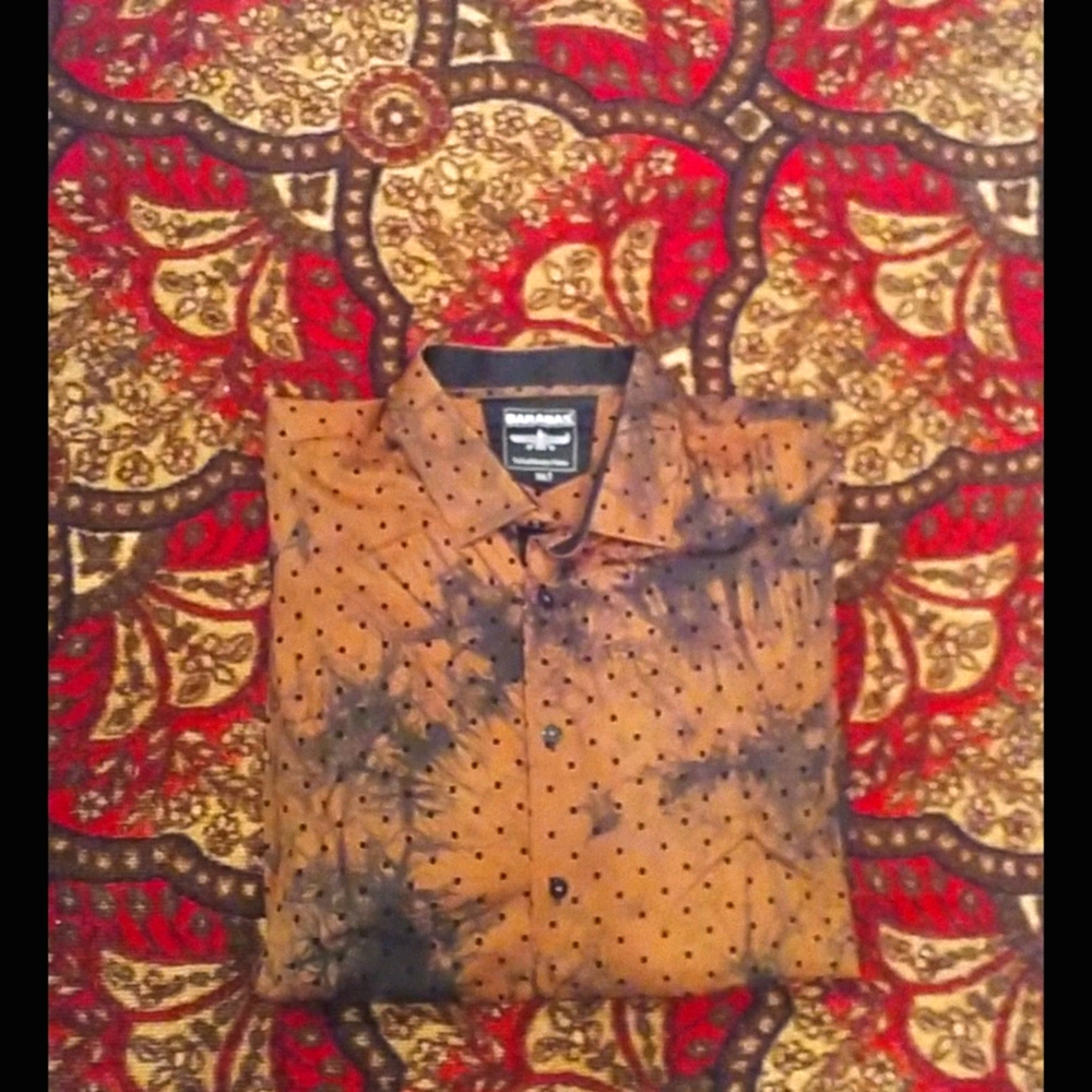 🐇🐇BARABAS BUTTON DWN SIZE XXL TIE DYE BNWOT